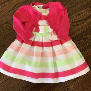 3T Gymboree Party Dress with coordinating cardigan